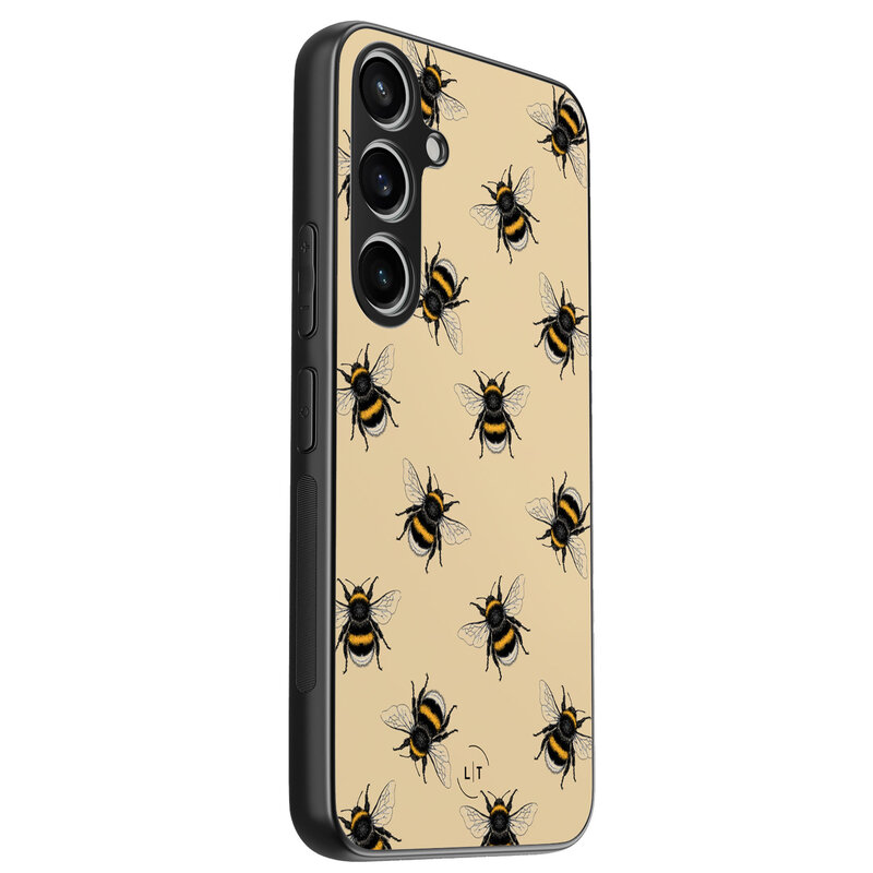 Leuke Telefoonhoesjes Samsung Galaxy A55 backcover hoesje - Bee happy