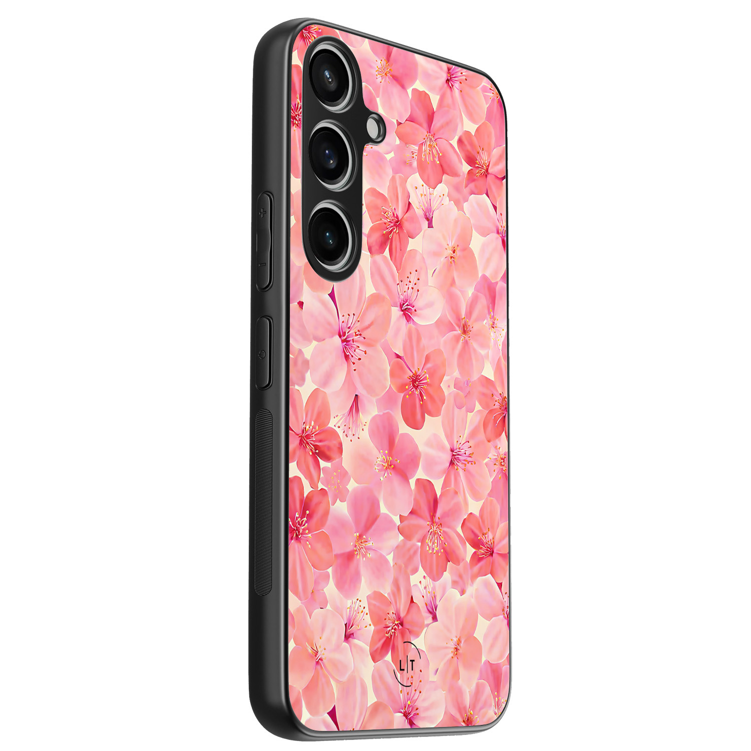 Leuke Telefoonhoesjes Samsung Galaxy A55 backcover hoesje - Pink flowers