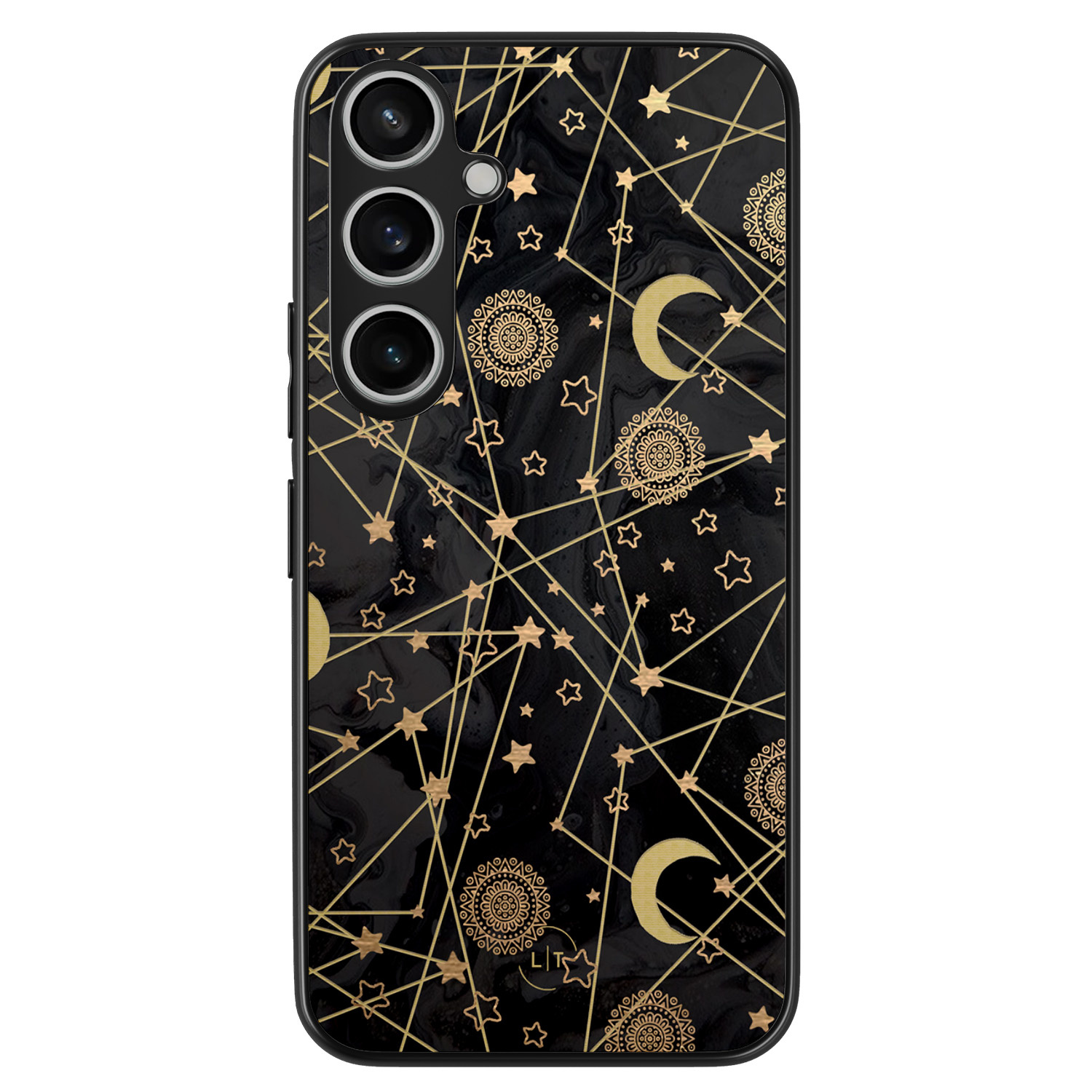Leuke Telefoonhoesjes Samsung Galaxy A55 backcover hoesje - Sun, moon, stars