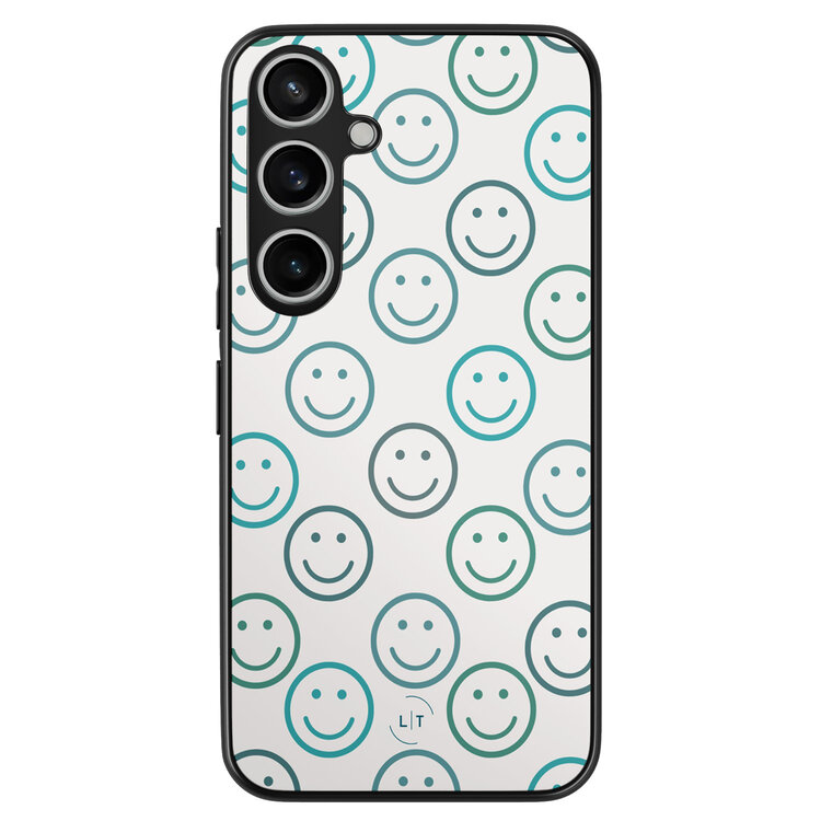 Leuke Telefoonhoesjes Samsung Galaxy A55 backcover hoesje - Happy faces
