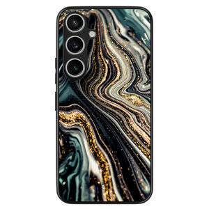 Leuke Telefoonhoesjes Samsung Galaxy A55 backcover hoesje - Marmer swirl