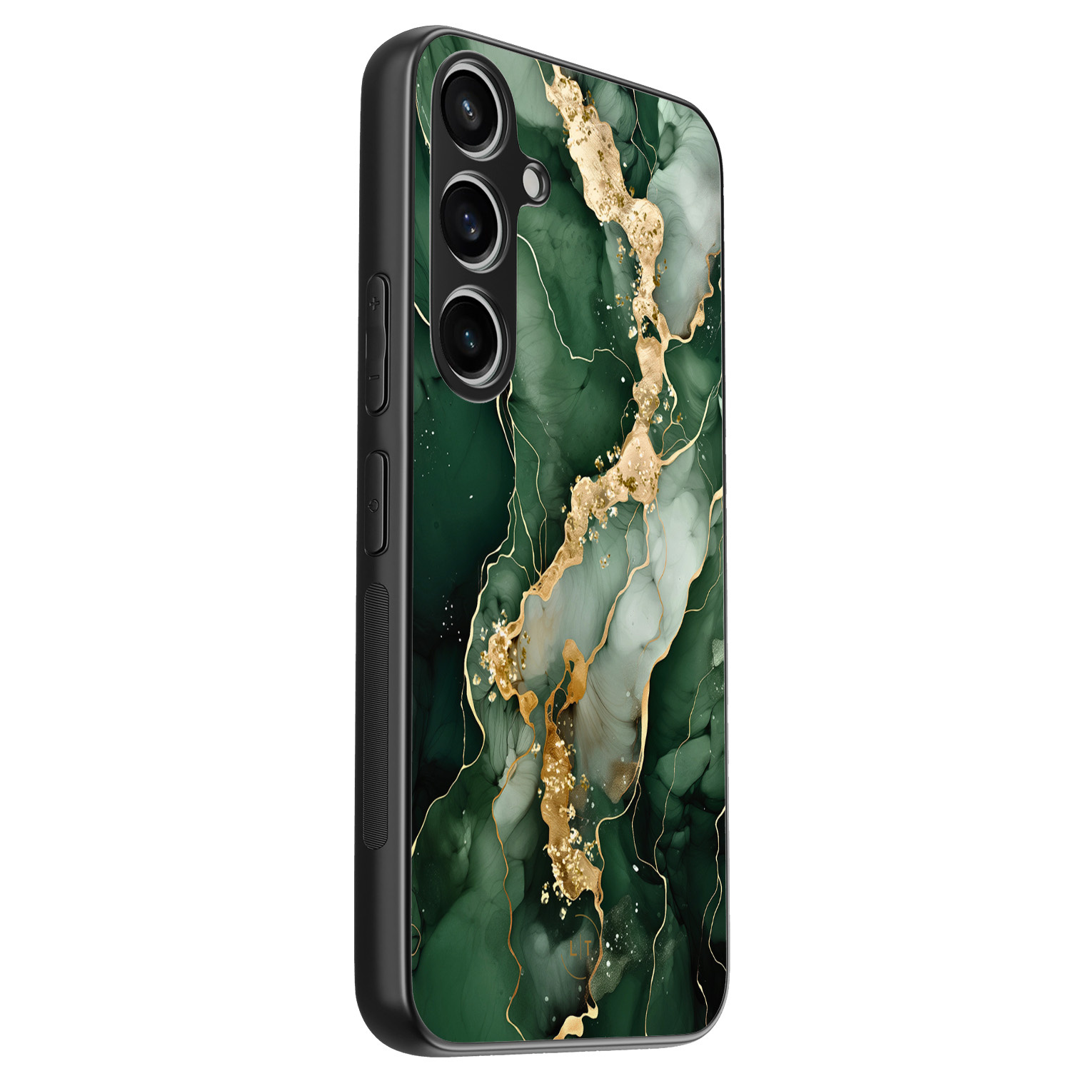 Leuke Telefoonhoesjes Samsung Galaxy A55 backcover hoesje - Marmer groen goud