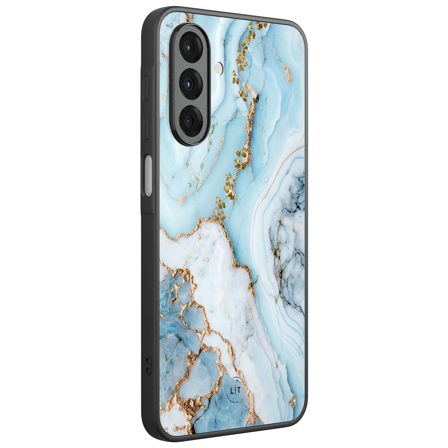 Leuke Telefoonhoesjes Samsung Galaxy A26 backcover hoesje - Marmer babyblauw