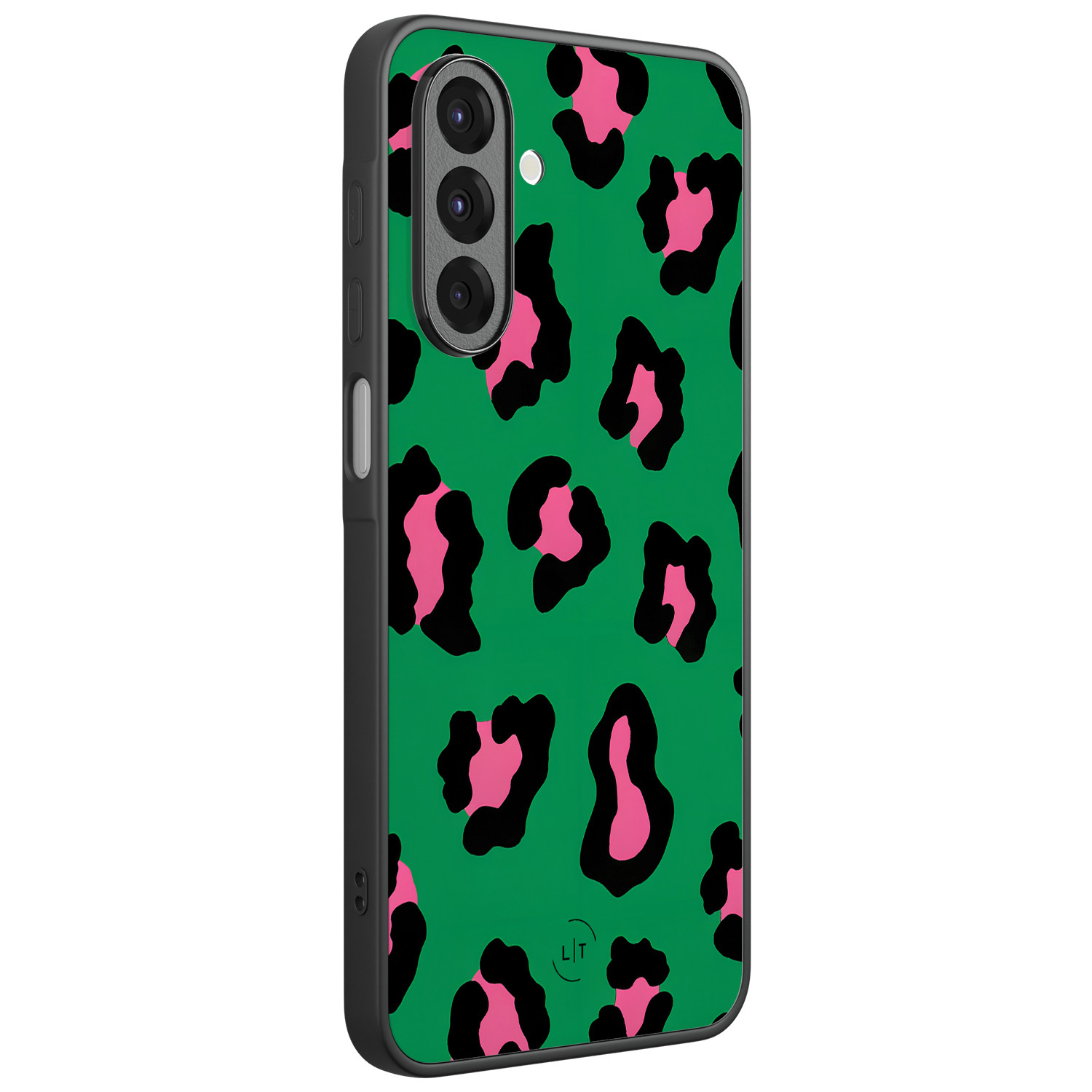 Leuke Telefoonhoesjes Samsung Galaxy A26 backcover hoesje - Luipaard groen roze