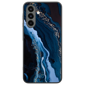 Leuke Telefoonhoesjes Samsung Galaxy A26 backcover hoesje - Marmer lagoon blauw