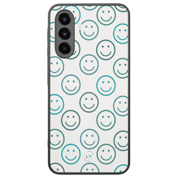 Leuke Telefoonhoesjes Samsung Galaxy A26 backcover hoesje - Happy faces