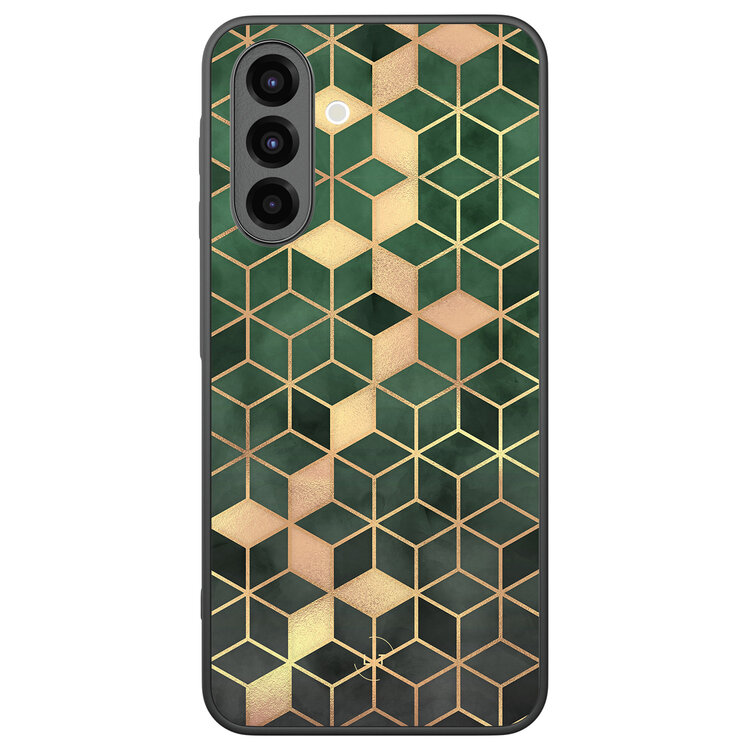 Leuke Telefoonhoesjes Samsung Galaxy A26 backcover hoesje - Kubus groen