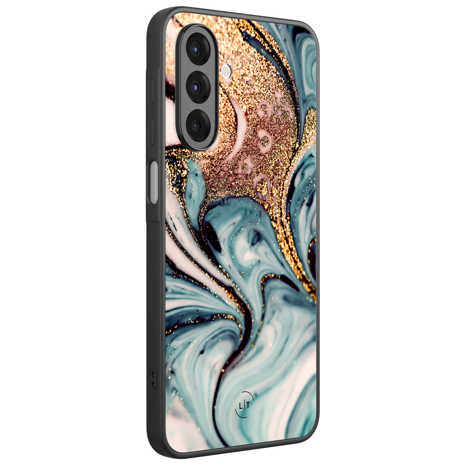 Leuke Telefoonhoesjes Samsung Galaxy A26 backcover hoesje - Marmer blauw goud