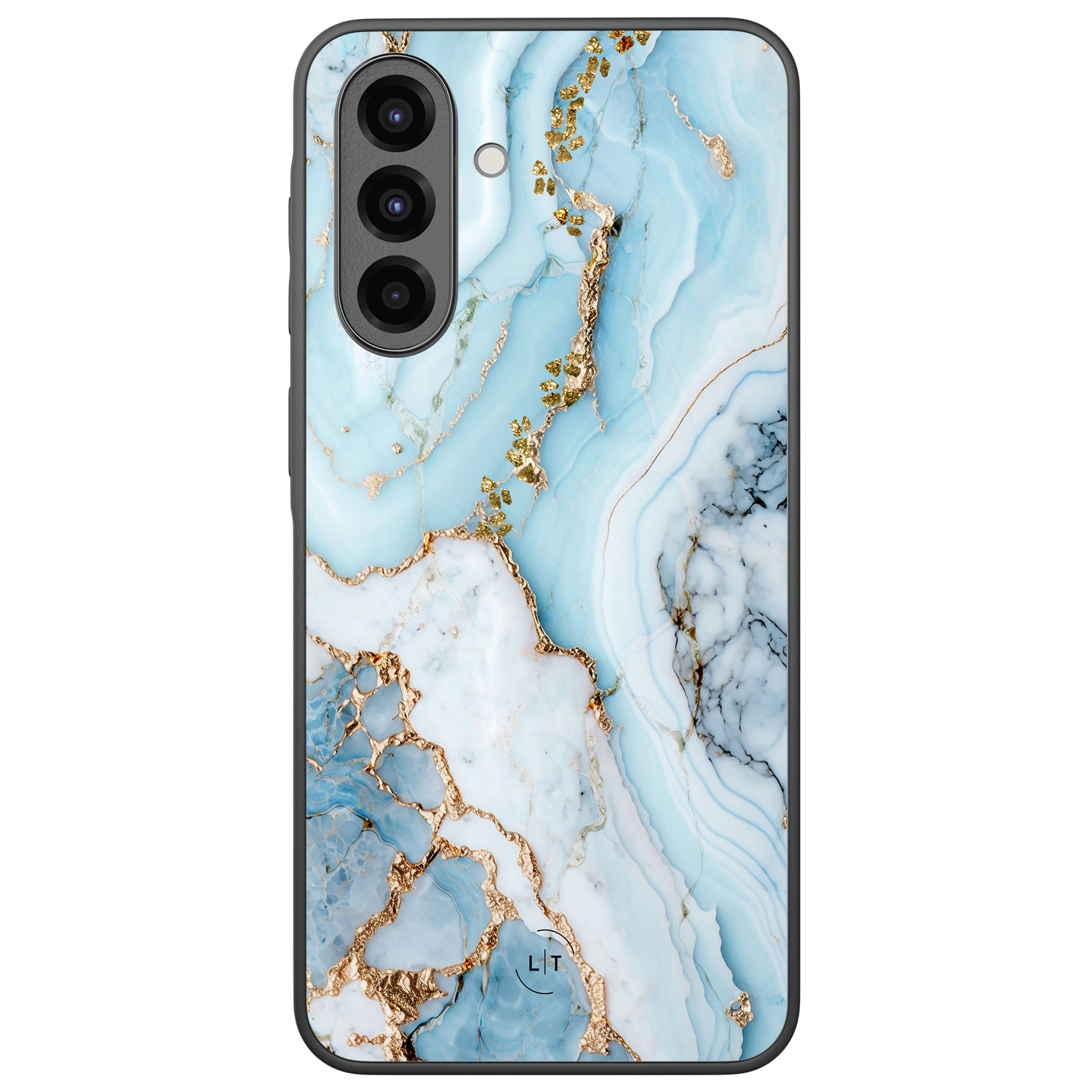 Leuke Telefoonhoesjes Samsung Galaxy A36 backcover hoesje - Marmer babyblauw