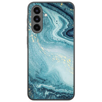 Leuke Telefoonhoesjes Samsung Galaxy A36 backcover hoesje - Marmer blauw
