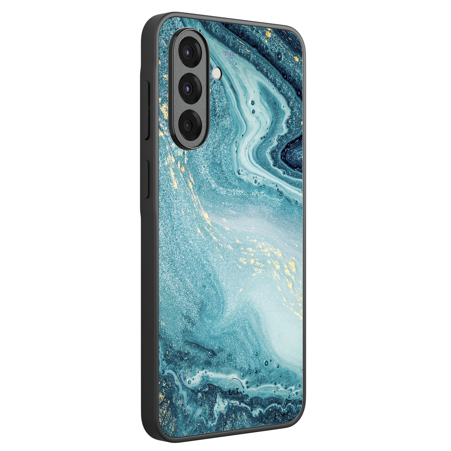 Leuke Telefoonhoesjes Samsung Galaxy A36 backcover hoesje - Marmer blauw