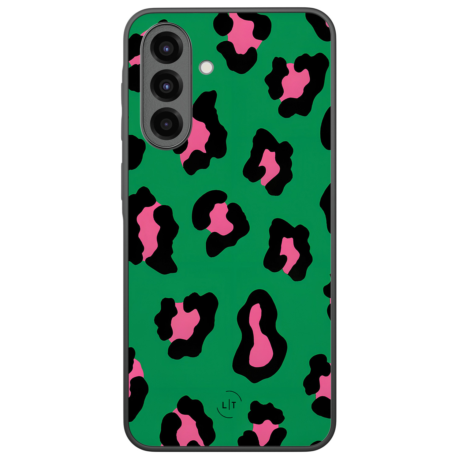 Leuke Telefoonhoesjes Samsung Galaxy A36 backcover hoesje - Luipaard groen roze