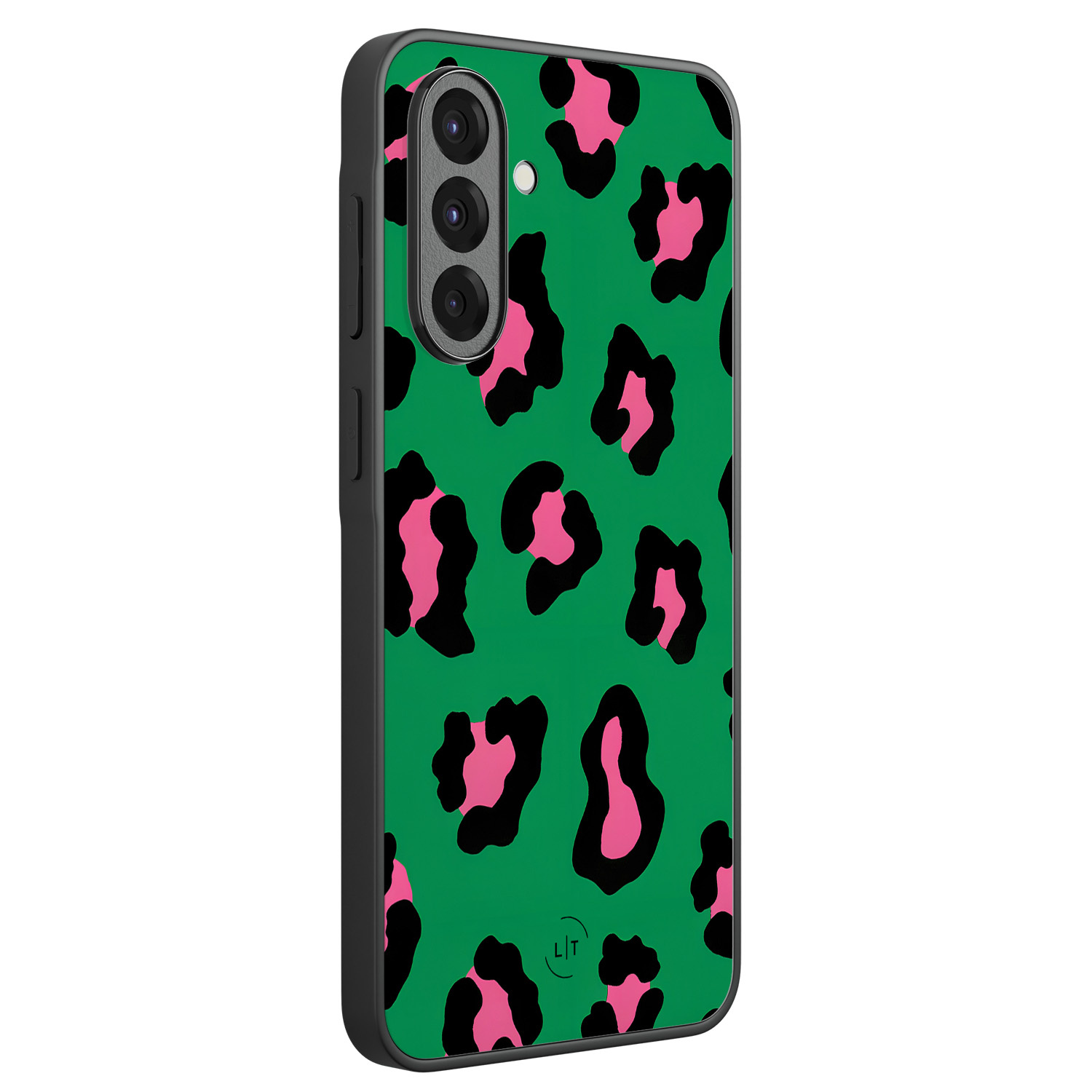 Leuke Telefoonhoesjes Samsung Galaxy A36 backcover hoesje - Luipaard groen roze