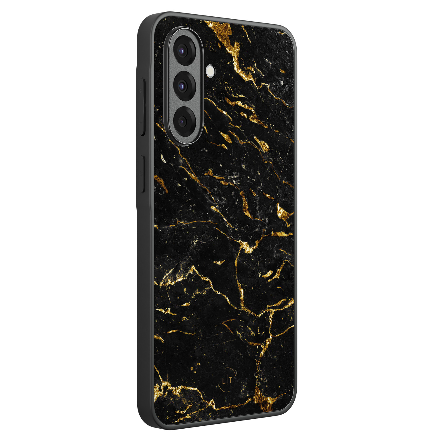 Leuke Telefoonhoesjes Samsung Galaxy A36 backcover hoesje - Marmer zwart goud