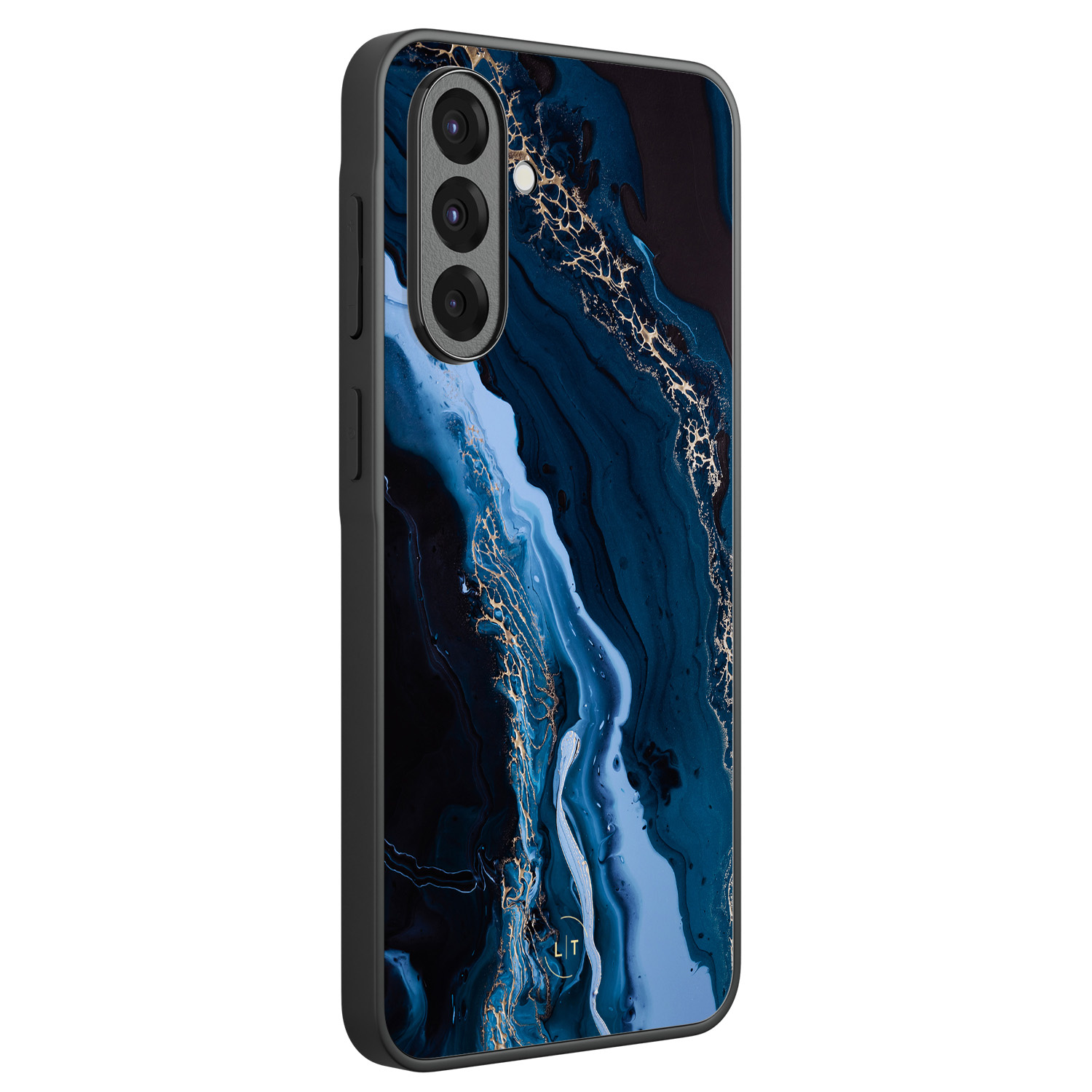 Leuke Telefoonhoesjes Samsung Galaxy A36 backcover hoesje - Marmer lagoon blauw