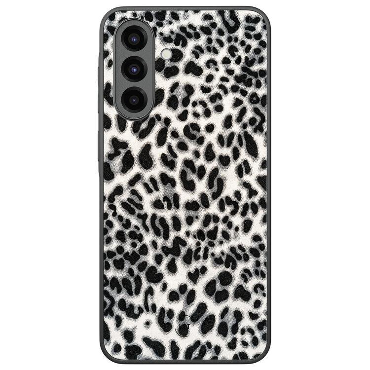 Leuke Telefoonhoesjes Samsung Galaxy A36 backcover hoesje - Luipaard grijs