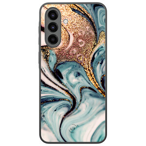Leuke Telefoonhoesjes Samsung Galaxy A36 backcover hoesje - Marmer blauw goud