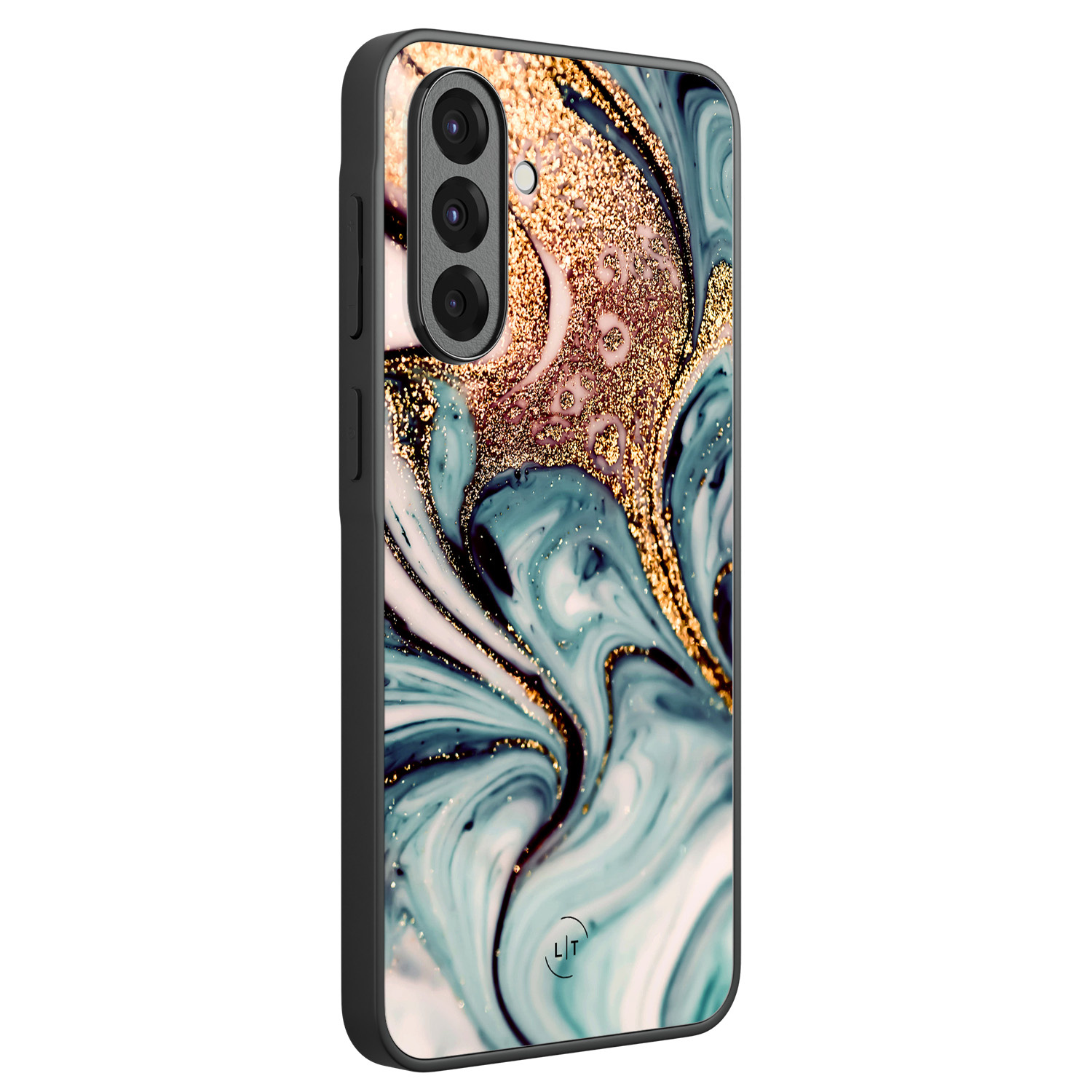 Leuke Telefoonhoesjes Samsung Galaxy A36 backcover hoesje - Marmer blauw goud