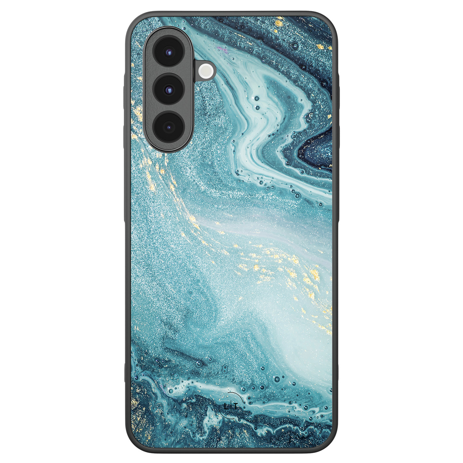 Leuke Telefoonhoesjes Samsung Galaxy A16 backcover hoesje - Marmer blauw