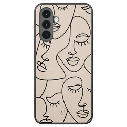 Leuke Telefoonhoesjes Samsung Galaxy A16 backcover hoesje - Abstract faces