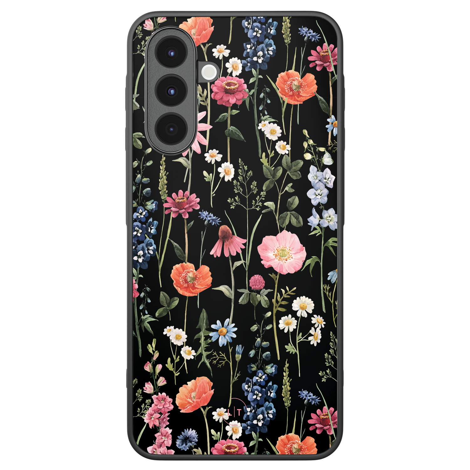 Leuke Telefoonhoesjes Samsung Galaxy A16 backcover hoesje - Dark flowers