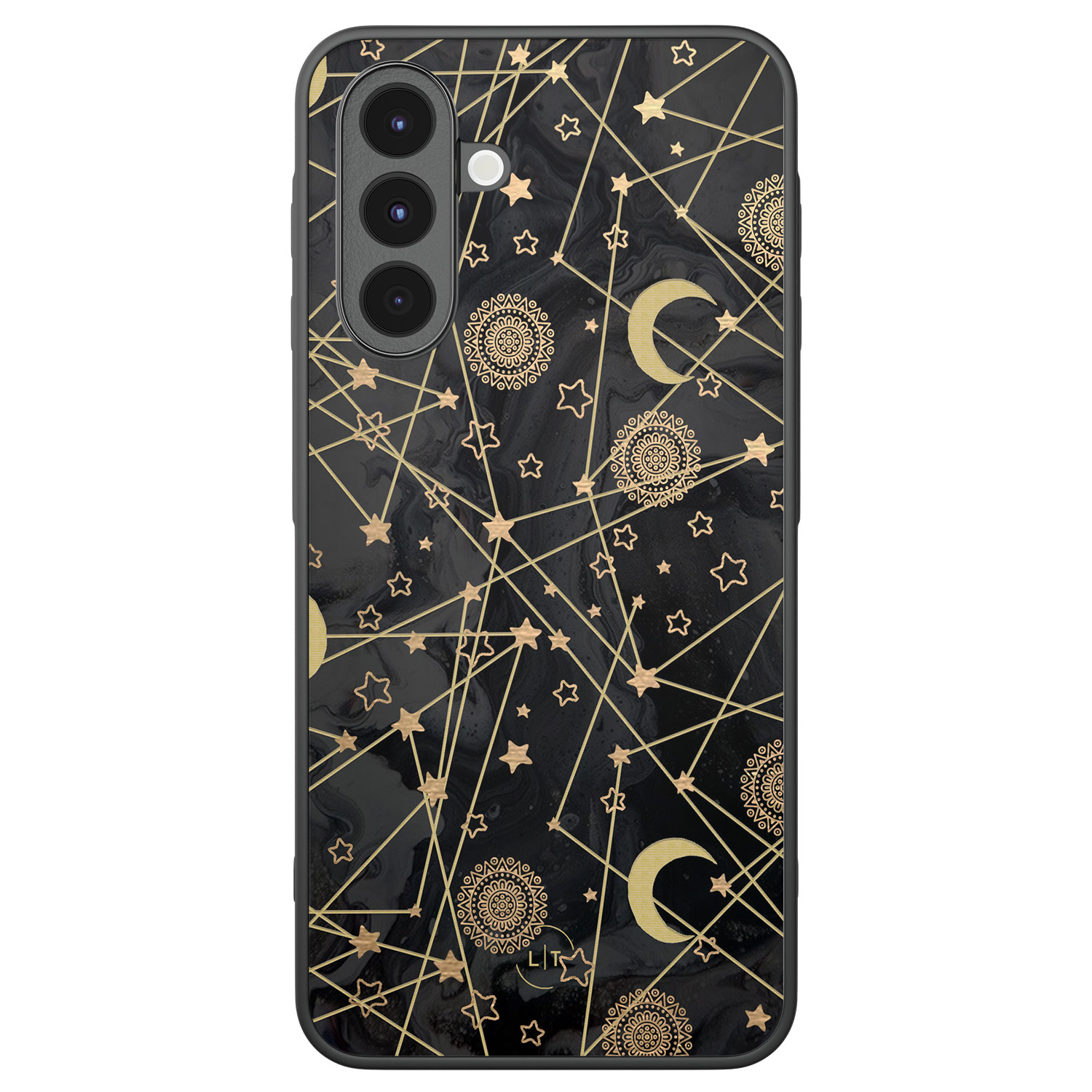 Leuke Telefoonhoesjes Samsung Galaxy A16 backcover hoesje - Sun, moon, stars