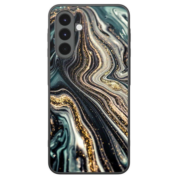 Leuke Telefoonhoesjes Samsung Galaxy A16 backcover hoesje - Marmer swirl