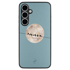 Leuke Telefoonhoesjes Samsung Galaxy S24 FE backcover hoesje - Moon birds