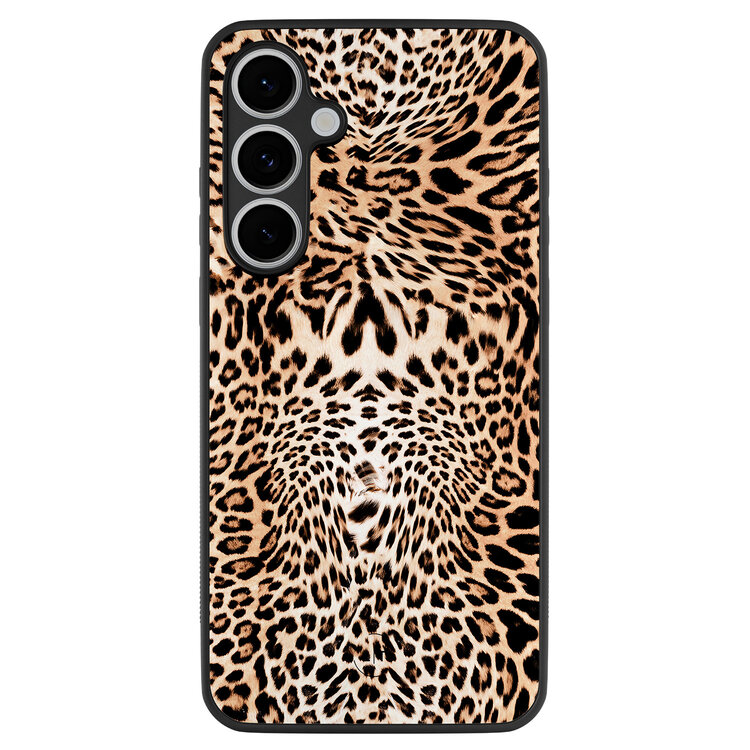 Leuke Telefoonhoesjes Samsung Galaxy S24 FE backcover hoesje - Luipaardprint