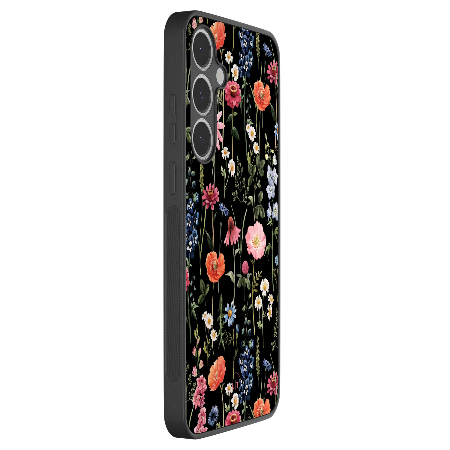 Leuke Telefoonhoesjes Samsung Galaxy S24 FE backcover hoesje - Dark flowers