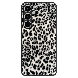 Leuke Telefoonhoesjes Samsung Galaxy S24 FE backcover hoesje - Luipaard grijs