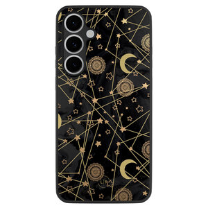 Leuke Telefoonhoesjes Samsung Galaxy S24 FE backcover hoesje - Sun, moon, stars
