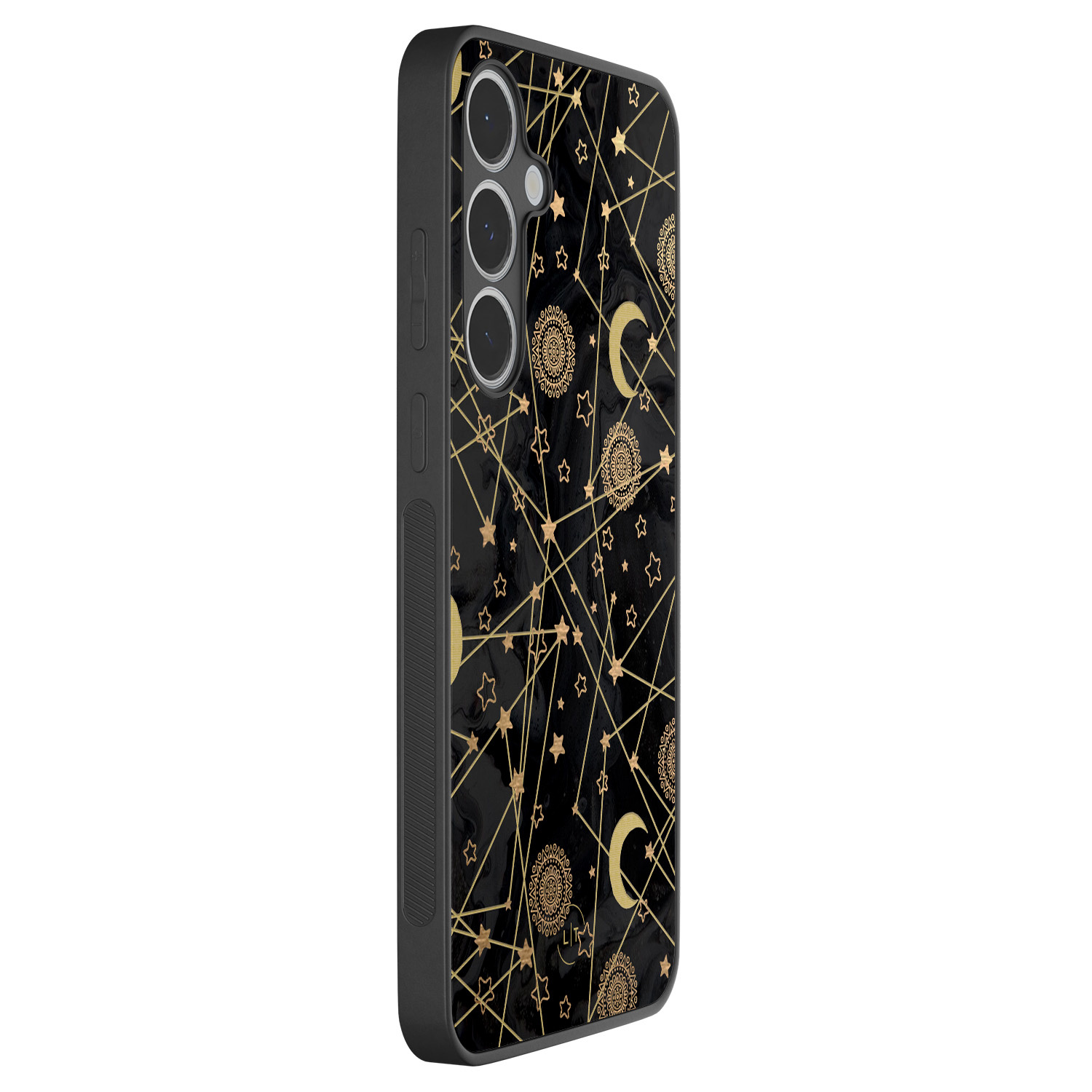 Leuke Telefoonhoesjes Samsung Galaxy S24 FE backcover hoesje - Sun, moon, stars