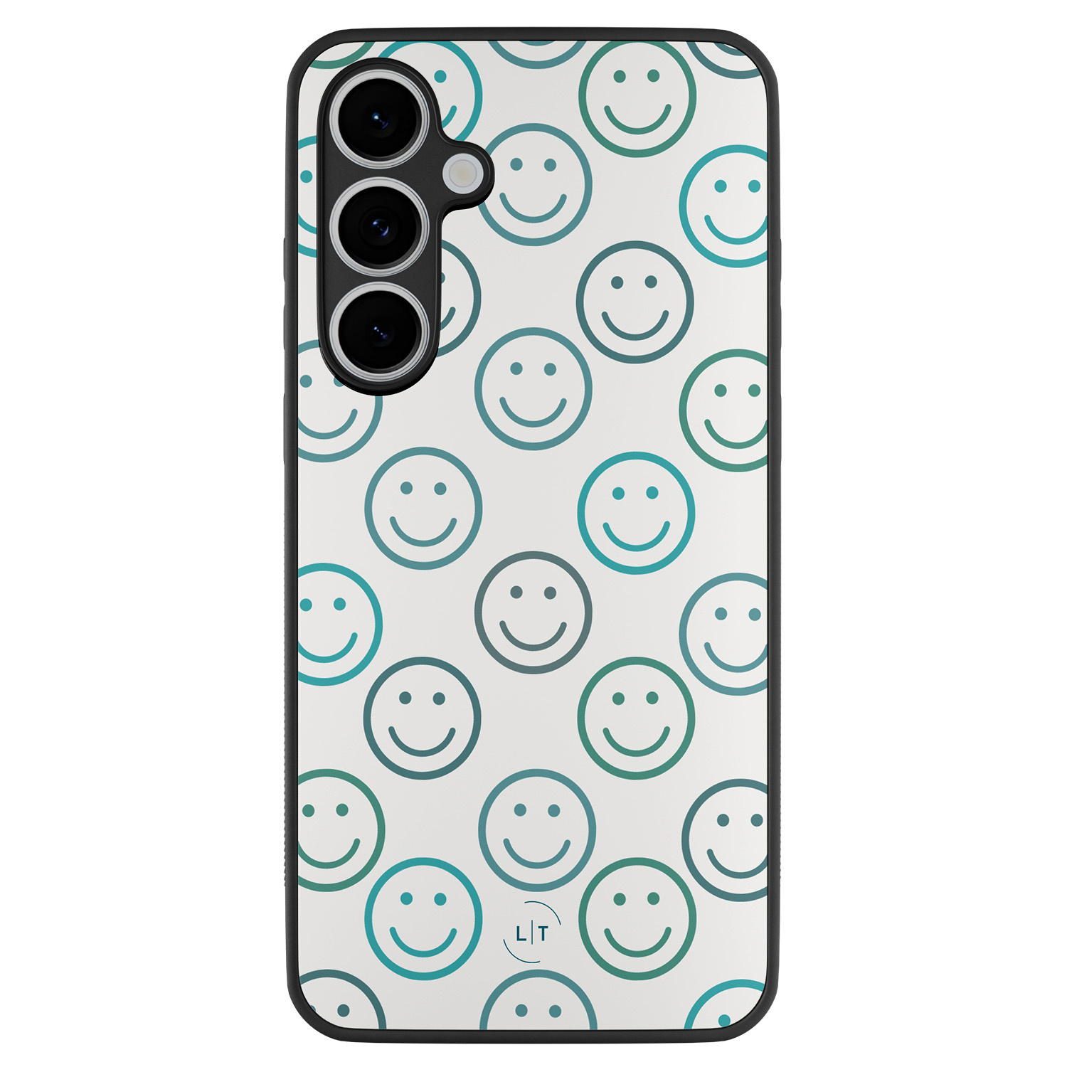Leuke Telefoonhoesjes Samsung Galaxy S24 FE backcover hoesje - Happy faces
