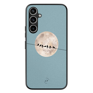 Leuke Telefoonhoesjes Samsung Galaxy S23 FE backcover hoesje - Moon birds