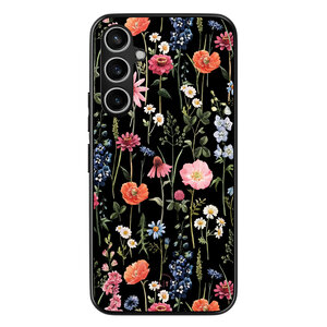 Leuke Telefoonhoesjes Samsung Galaxy S23 FE backcover hoesje - Dark flowers