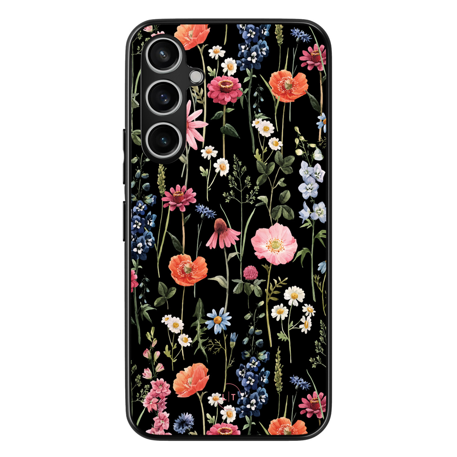 Leuke Telefoonhoesjes Samsung Galaxy S23 FE backcover hoesje - Dark flowers