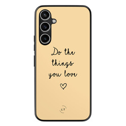 Leuke Telefoonhoesjes Samsung Galaxy S23 FE backcover hoesje - Do the things with love