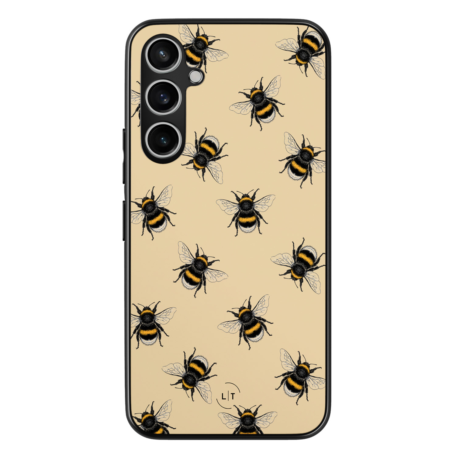 Leuke Telefoonhoesjes Samsung Galaxy S23 FE backcover hoesje - Bee happy