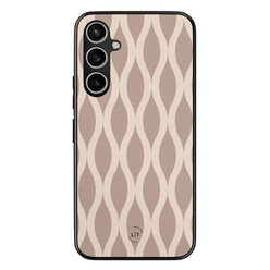 Leuke Telefoonhoesjes Samsung Galaxy S23 FE backcover hoesje - Abstract beige