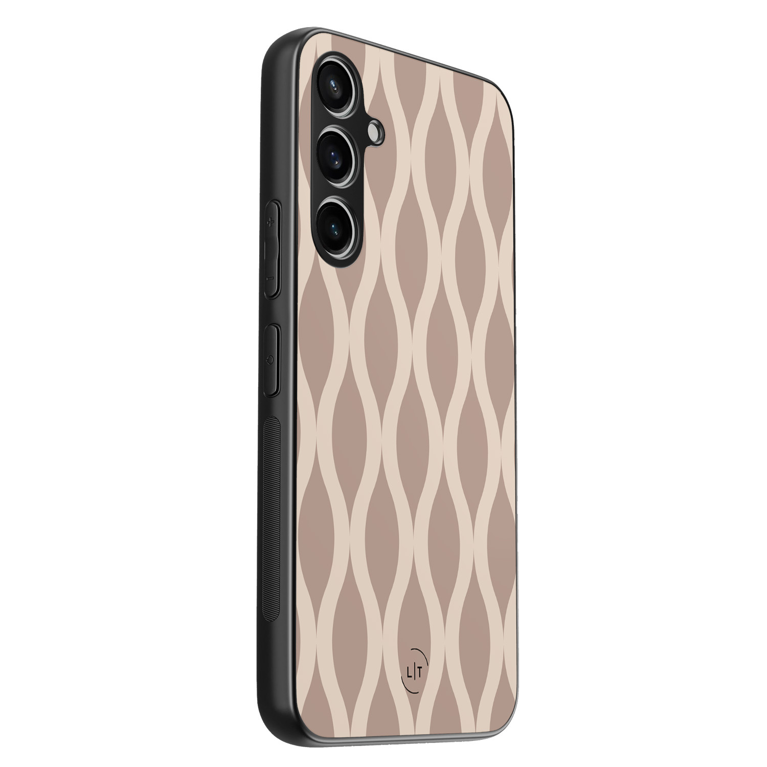 Leuke Telefoonhoesjes Samsung Galaxy S23 FE backcover hoesje - Abstract beige