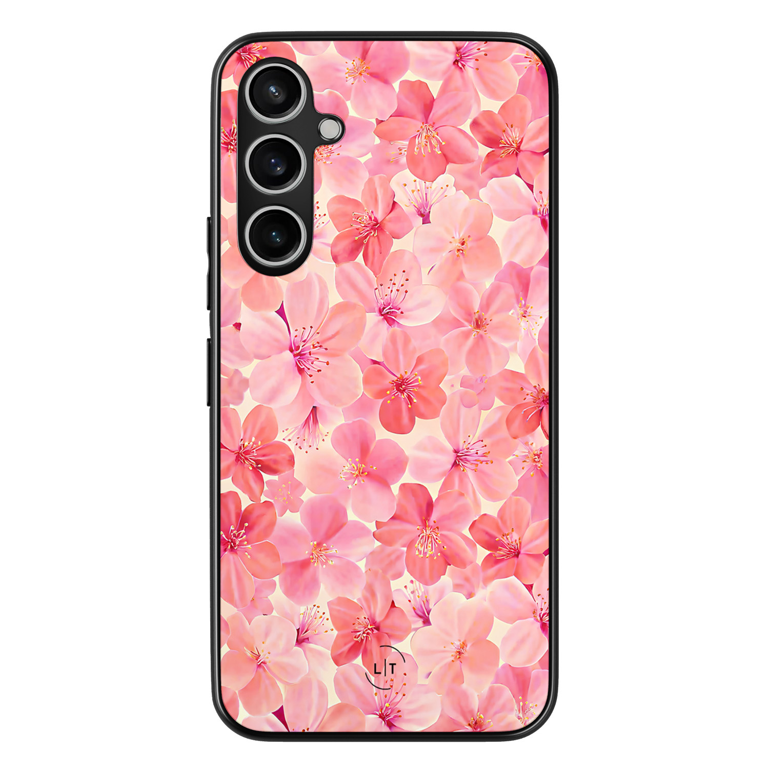 Leuke Telefoonhoesjes Samsung Galaxy S23 FE backcover hoesje - Pink flowers