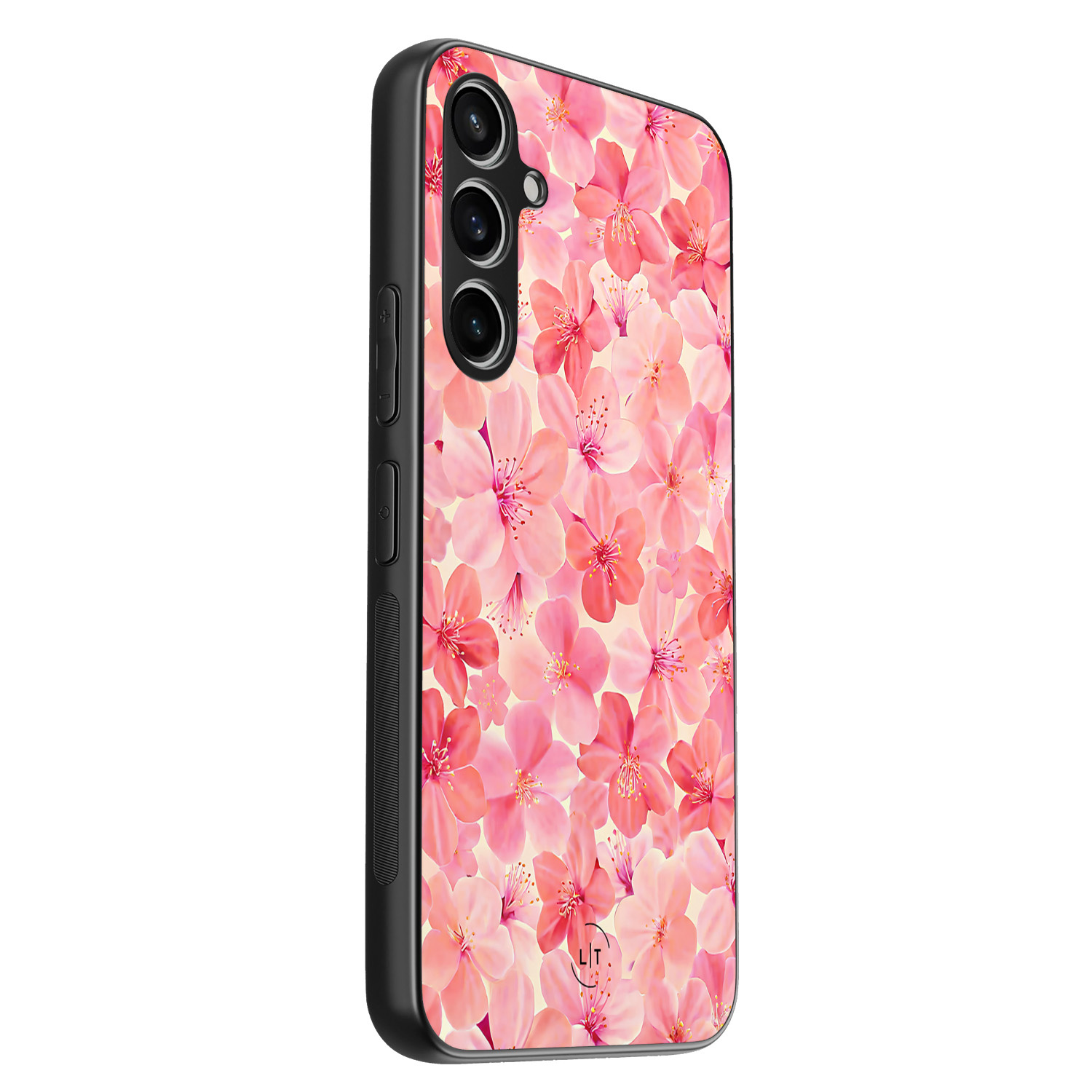 Leuke Telefoonhoesjes Samsung Galaxy S23 FE backcover hoesje - Pink flowers