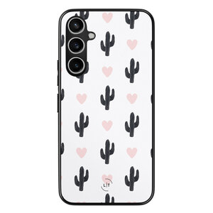 Leuke Telefoonhoesjes Samsung Galaxy S23 FE backcover hoesje - Cactus love