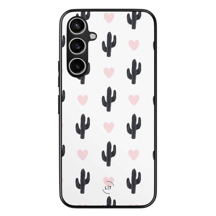 Leuke Telefoonhoesjes Samsung Galaxy S23 FE backcover hoesje - Cactus love