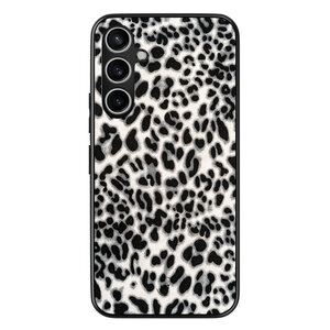 Leuke Telefoonhoesjes Samsung Galaxy S23 FE backcover hoesje - Luipaard grijs