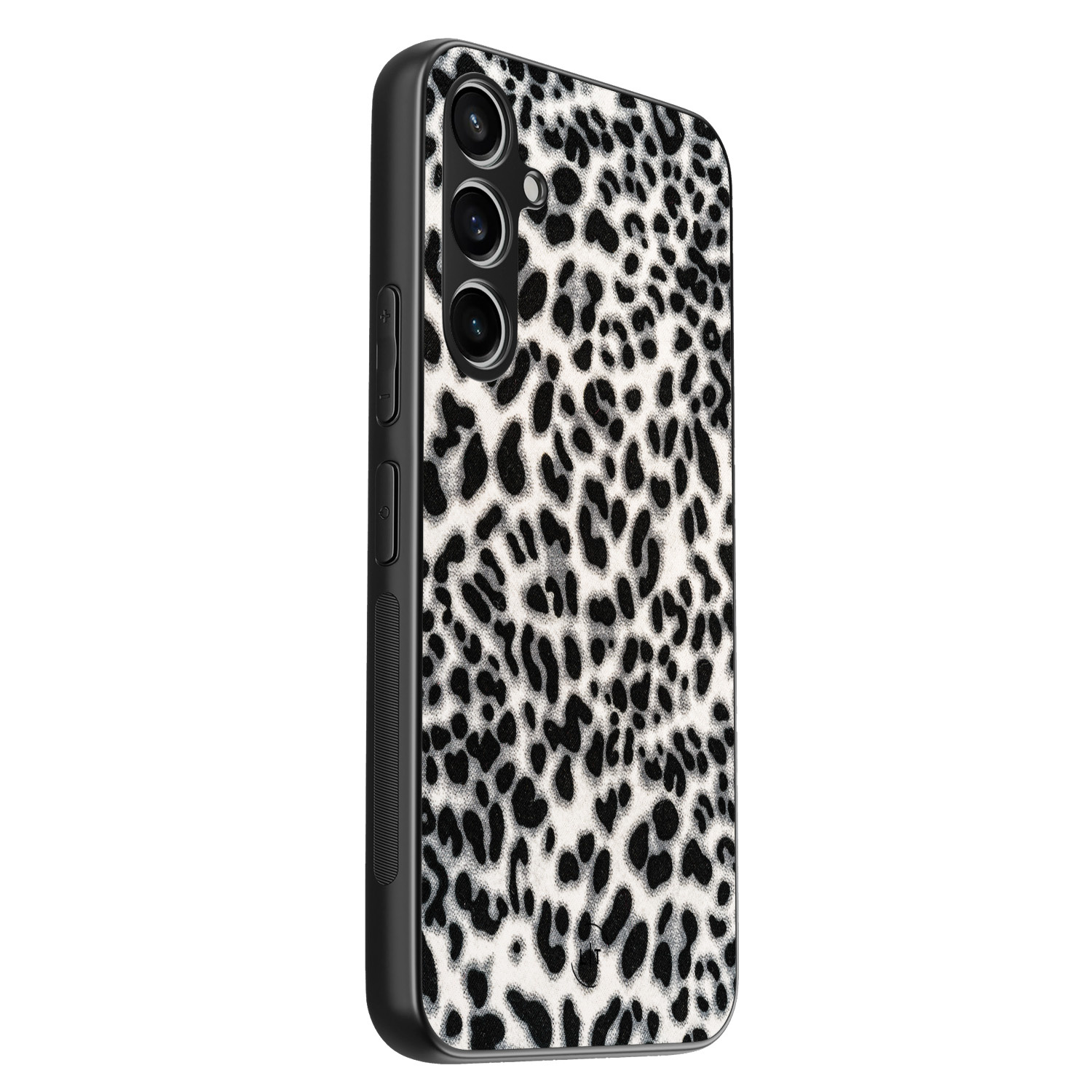 Leuke Telefoonhoesjes Samsung Galaxy S23 FE backcover hoesje - Luipaard grijs
