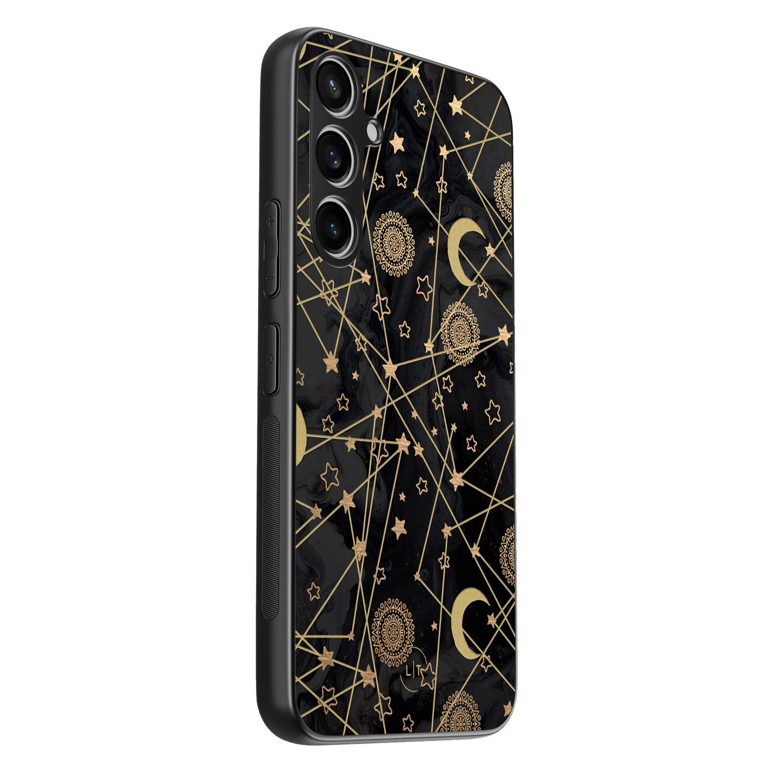 Leuke Telefoonhoesjes Samsung Galaxy S23 FE backcover hoesje - Sun, moon, stars