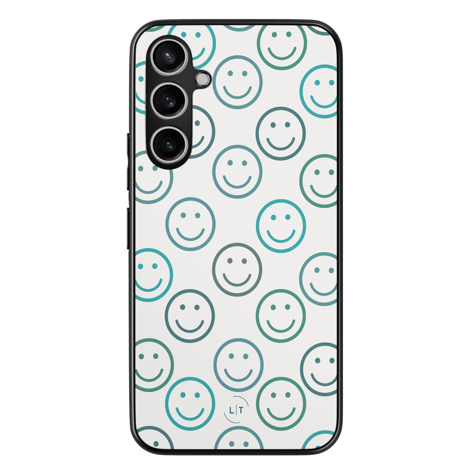 Leuke Telefoonhoesjes Samsung Galaxy S23 FE backcover hoesje - Happy faces