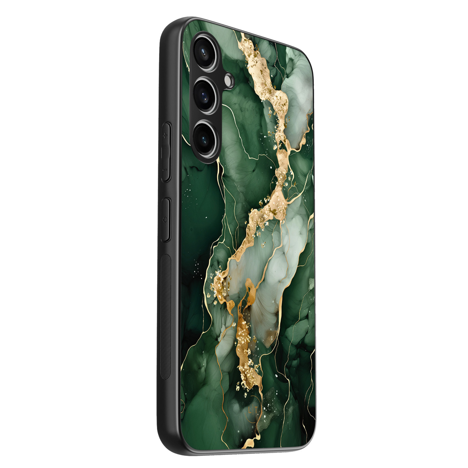 Leuke Telefoonhoesjes Samsung Galaxy S23 FE backcover hoesje - Marmer groen goud